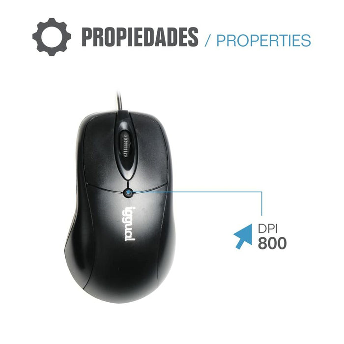 Tastatură și Mouse iggual QWERTY USB