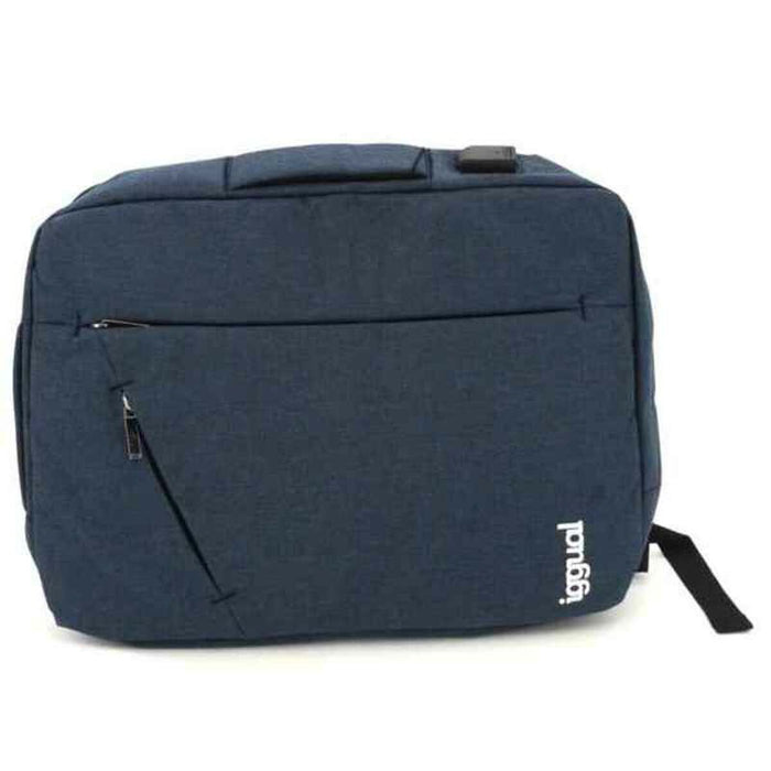 Rucsac pentru Laptop iggual IGG317051 Impermeabil Anti-furt Albastru