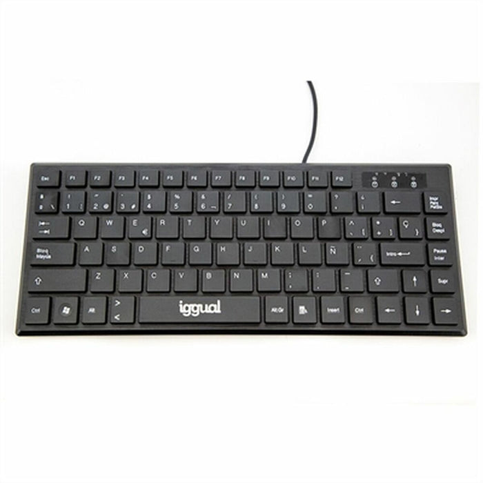 Tastatură iggual Slim TKL-USB Negru
