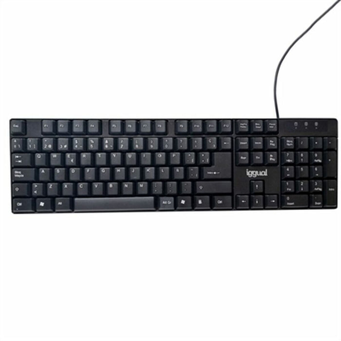 Tastatură iggual CK-FRAMELESS-105T Negru