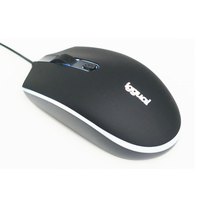 Mouse iggual IGG317624 Alb Negru