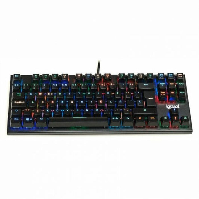 Tastatură iggual IGG317952 Negru Qwerty Spaniolă
