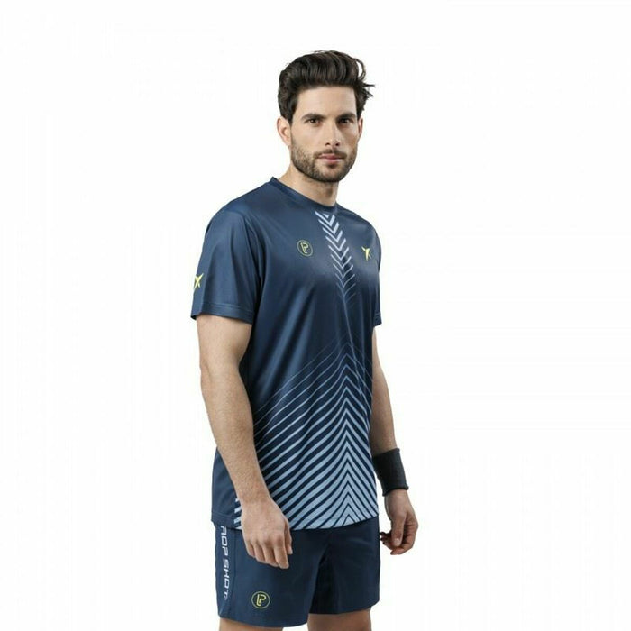 Tricou cu Mânecă Scurtă Bărbați Drop Shot Bentor Lima Albastru