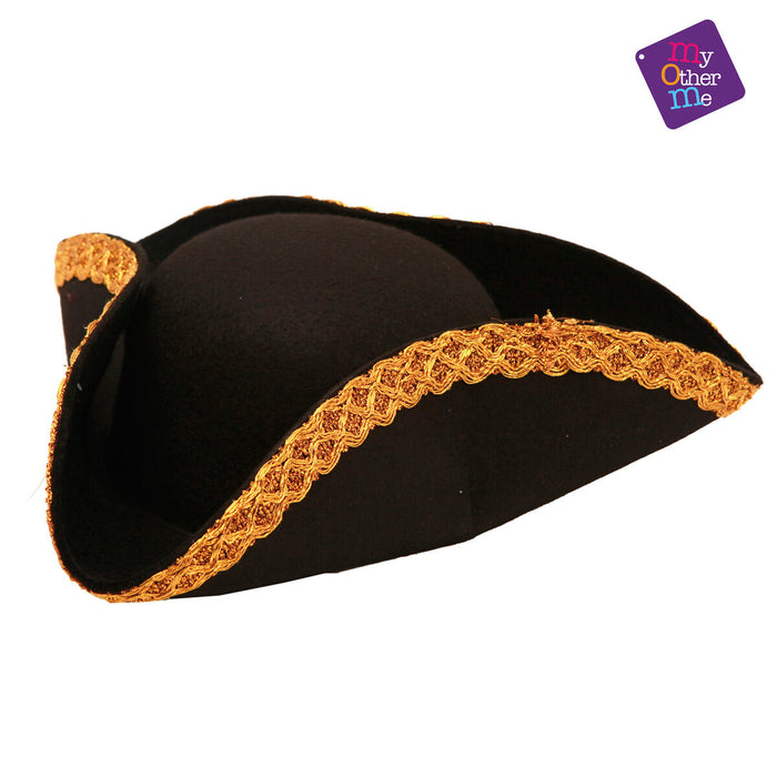 Pălărie My Other Me Deluxe Negru Auriu* Pirat 57 cm