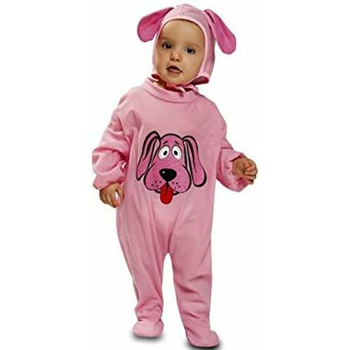 Costum Deghizare pentru Bebeluși My Other Me Roz Câine 0-6 Luni (2 Piese)