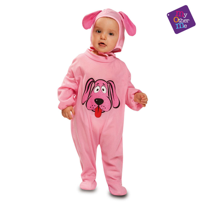 Costum Deghizare pentru Bebeluși My Other Me Roz Câine 0-6 Luni (2 Piese)