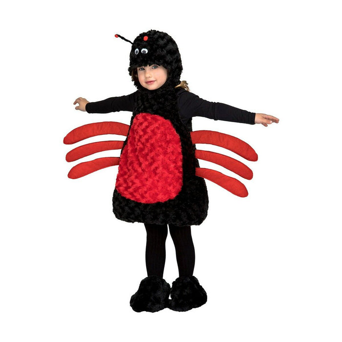 Costum Deghizare pentru Bebeluși My Other Me Roșu Negru Păianjen 12-24 Luni (3 Piese)