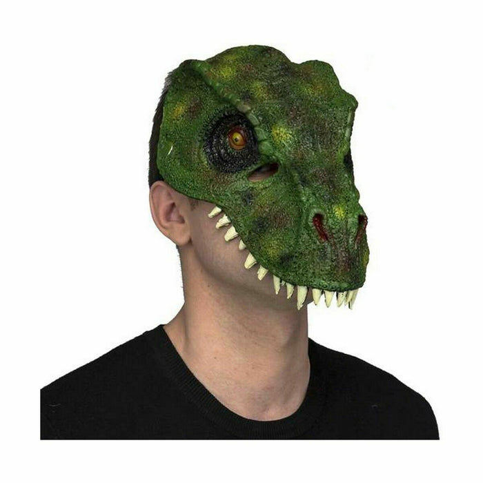 Mască My Other Me Verde Mărime unică Dinozaur