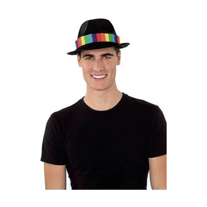 Pălărie My Other Me Curcubeu Gangster Negru Mărime unică