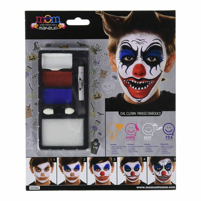 Set de Machiaj pentru Copii My Other Me 24 x 20 cm Clovn Teroare Multicolor