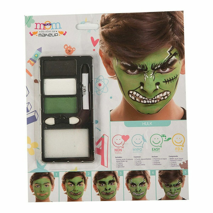 Set de Machiaj pentru Copii My Other Me Hulk Verde (24 x 20 cm)