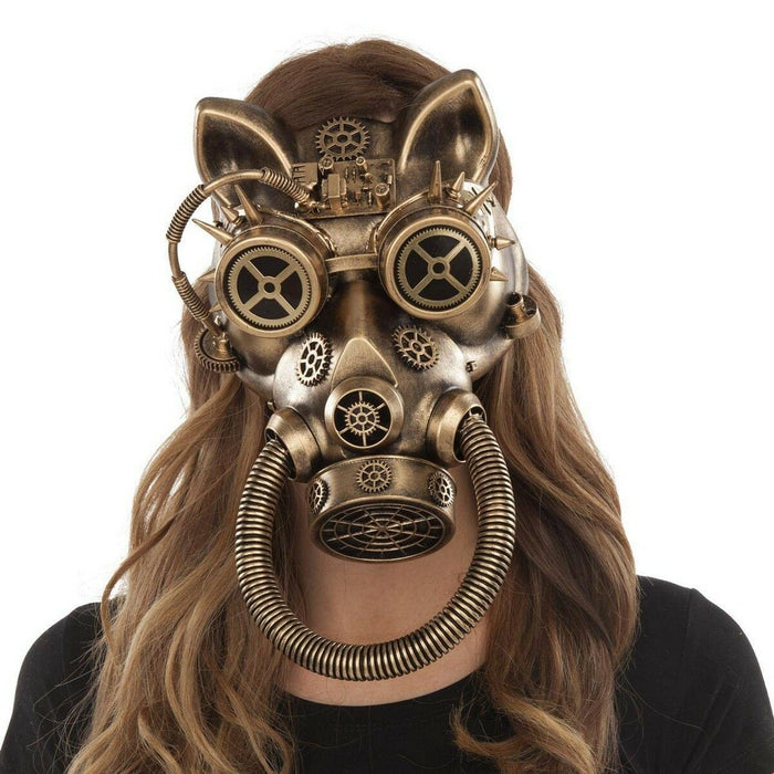Mască My Other Me Cat Cupru Steampunk