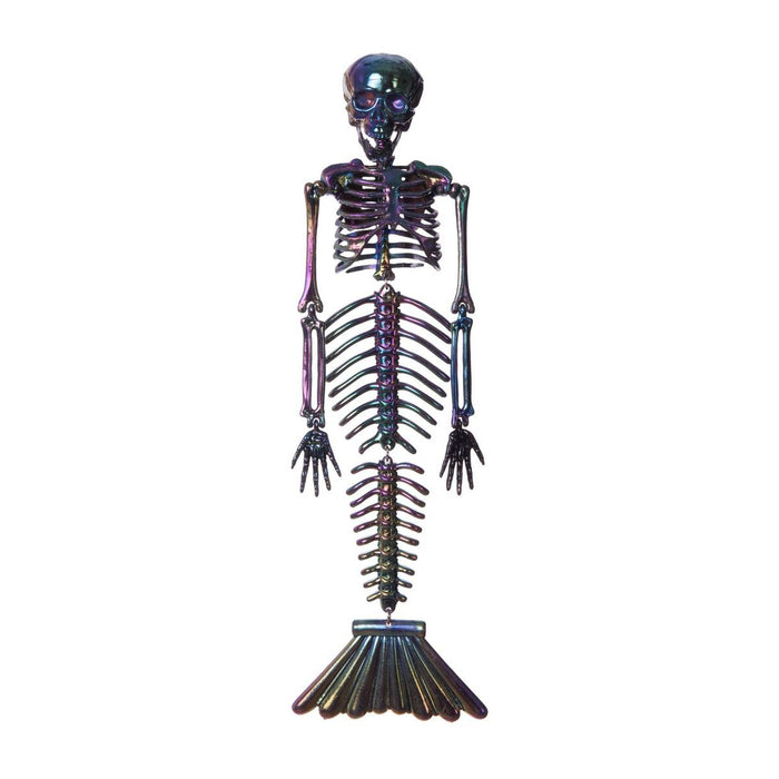 Decorațiune pentru Halloween My Other Me Cromat Schelet Sirenă Gri 37 cm