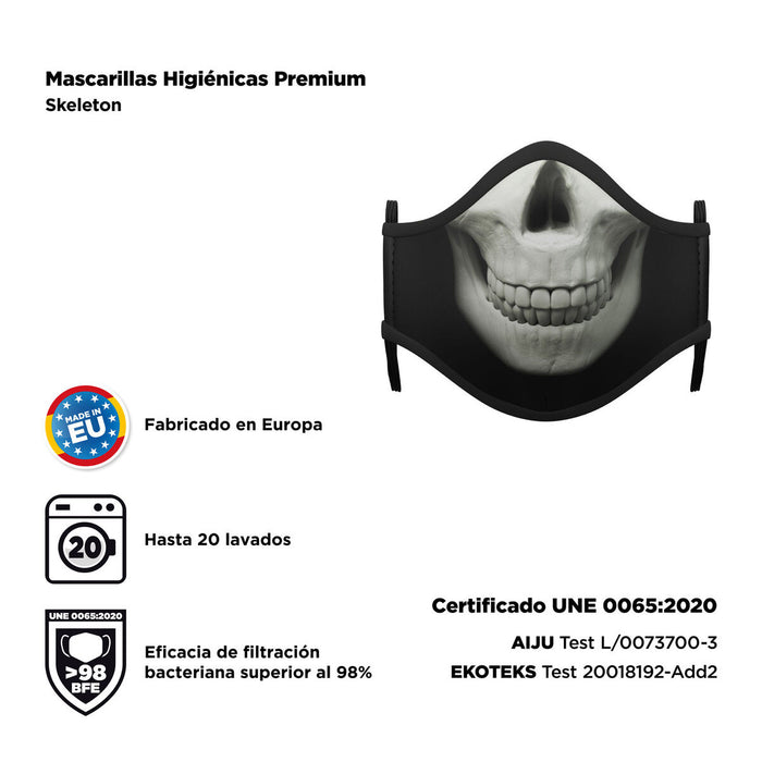 Mască facială igienică My Other Me Schelet