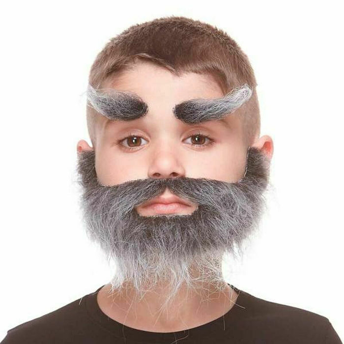 Păr facial fals My Other Me Gri Mărime unică Infantil