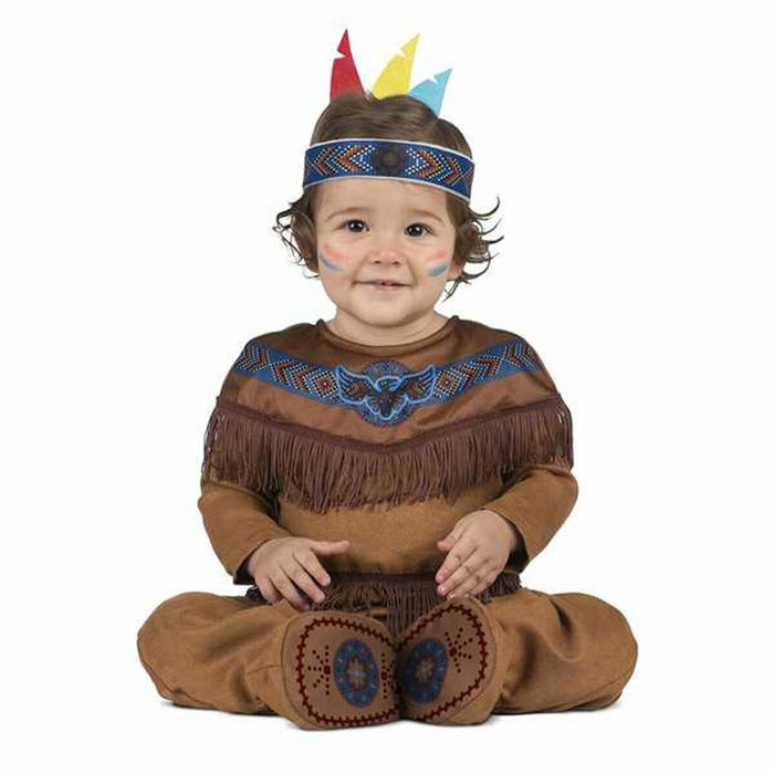 Costum Deghizare pentru Bebeluși My Other Me Maro nativo americano 2 Piese