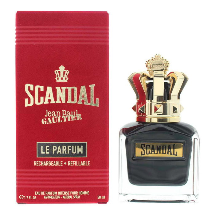 Apă de parfum Jean Paul Gaultier Scandal Le Parfum, pentru bărbați, reîncărcabilă, 50 ml