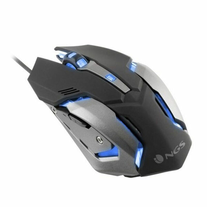 Mouse Gaming cu LED NGS GMX-100 USB 2400 Negru/Gri