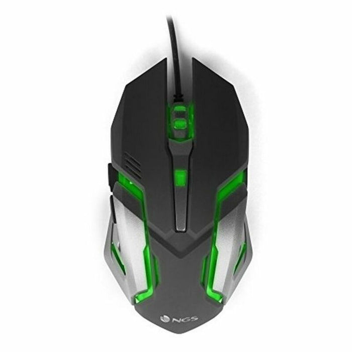 Mouse Gaming cu LED NGS GMX-100 USB 2400 Negru/Gri
