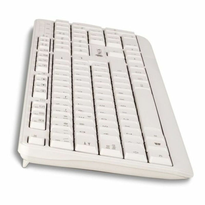 Tastatură NGS NGS-KEYBOARD-0284 Alb Qwerty Spaniolă QWERTY