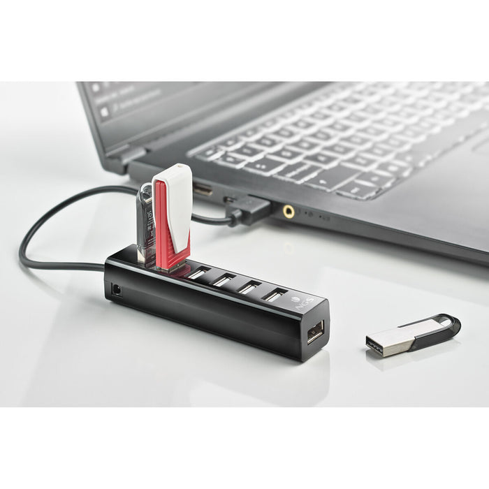 Hub USB NGS IHUB7 TINY Negru