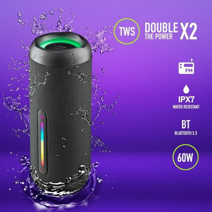 Difuzor Bluetooth Portabil NGS Negru 60 W
