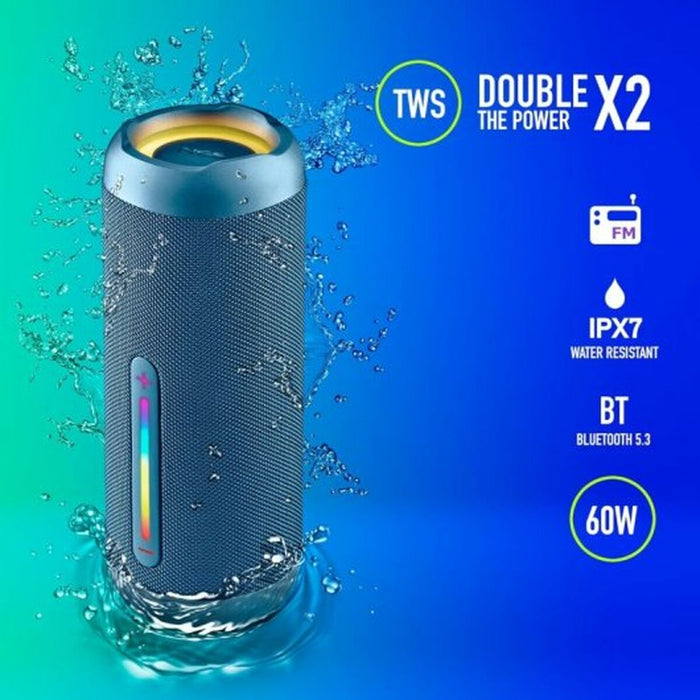 Difuzor Bluetooth Portabil NGS Albastru 60 W
