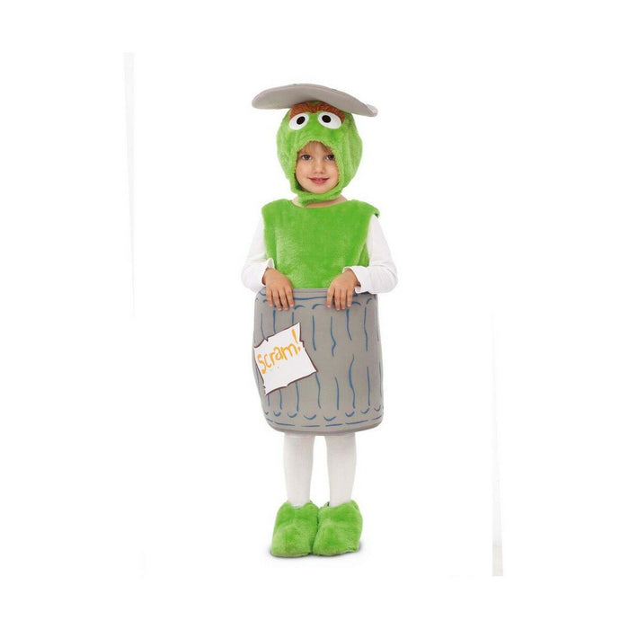 Costum Deghizare pentru Bebeluși My Other Me Oscar the Grouch Sesame Street Verde (4 Piese)