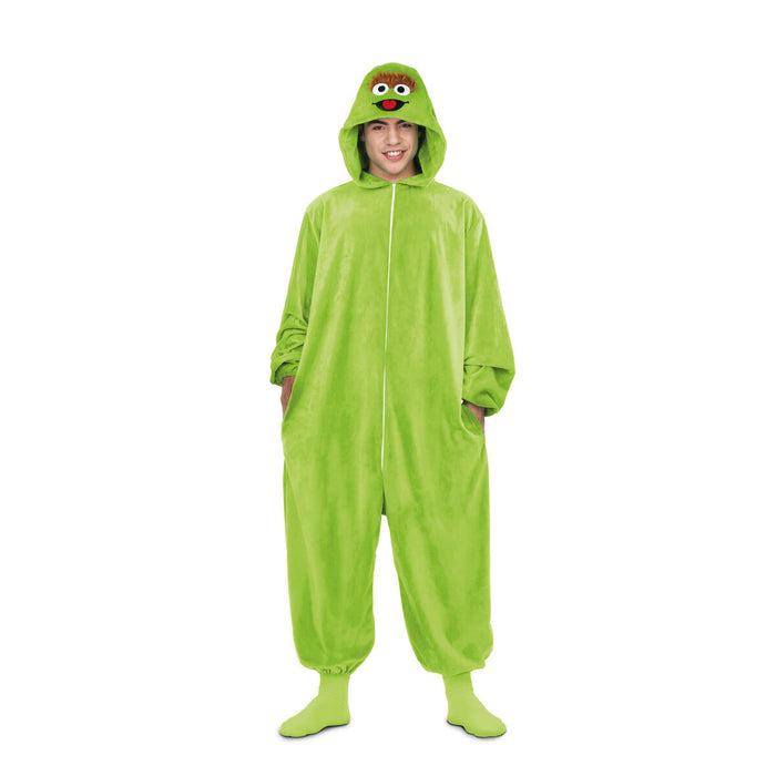 Costum Deghizare pentru Adulți My Other Me Oscar the Grouch Sesame Street Verde