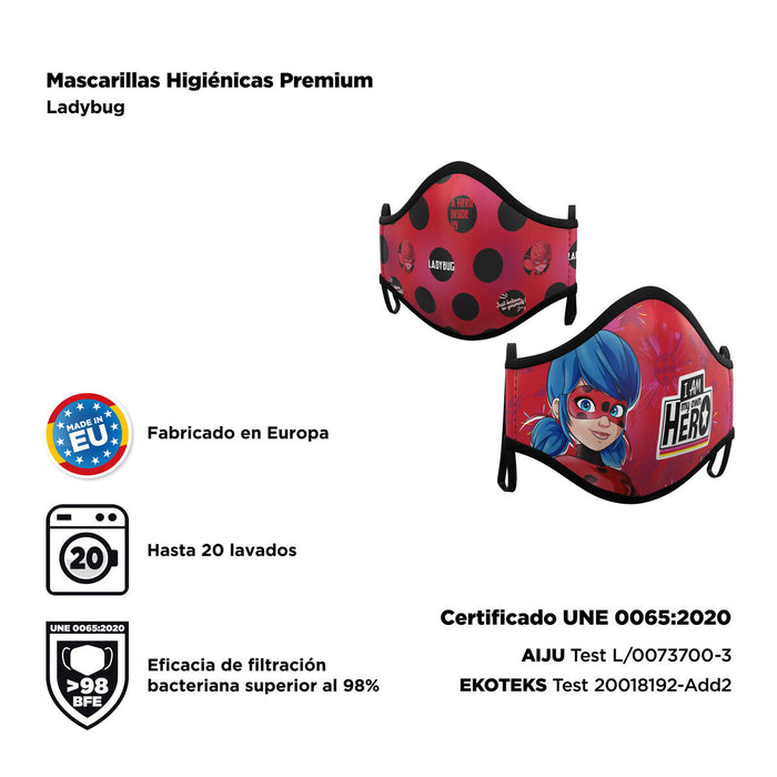 Mască facială igienică My Other Me 2 Unități LadyBug