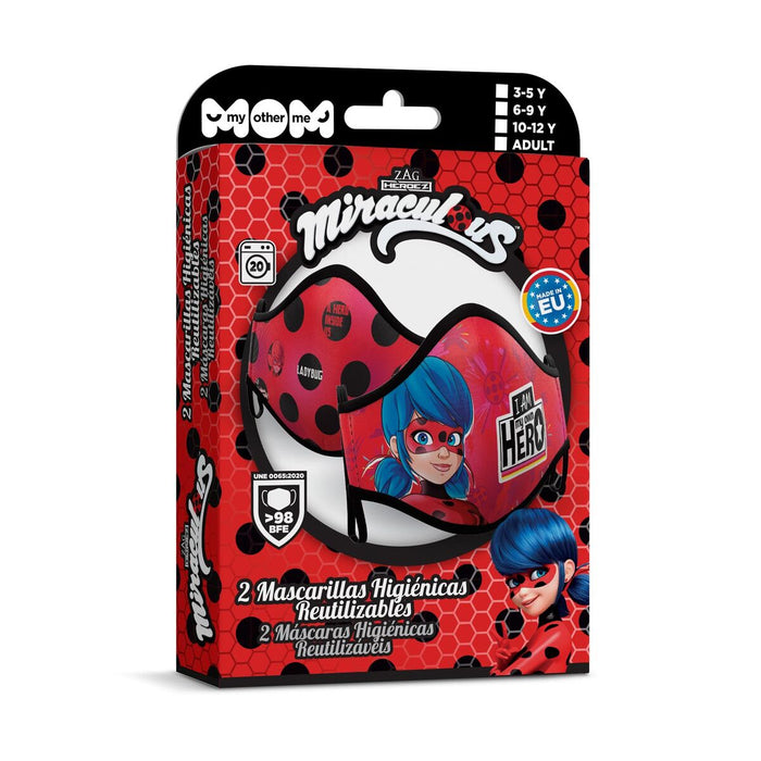 Mască facială igienică My Other Me 2 Unități LadyBug