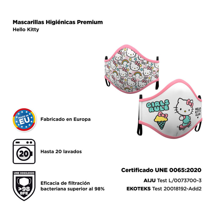 Mască facială igienică My Other Me Hello Kitty 2 Unități