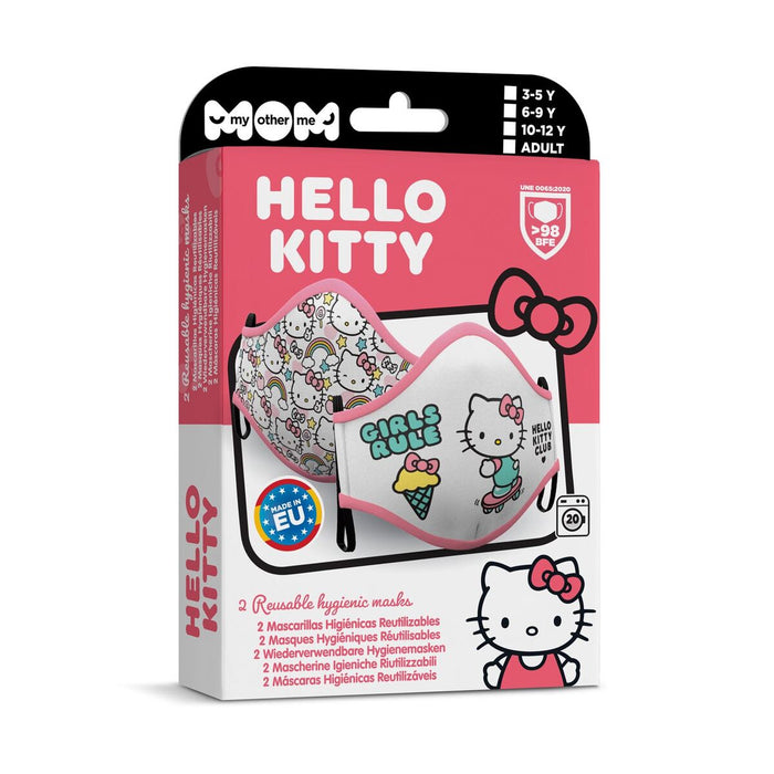 Mască facială igienică My Other Me Hello Kitty 2 Unități