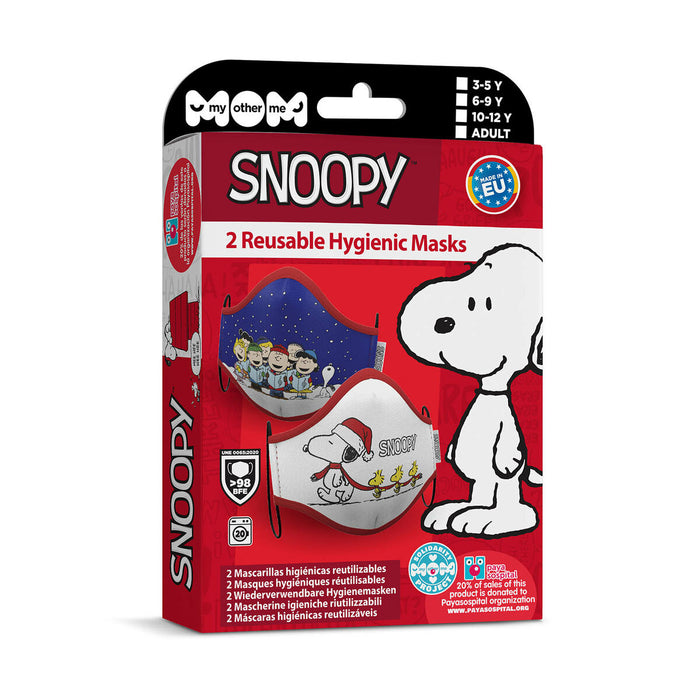 Mască facială igienică My Other Me 2 Unități Snoopy Adulți