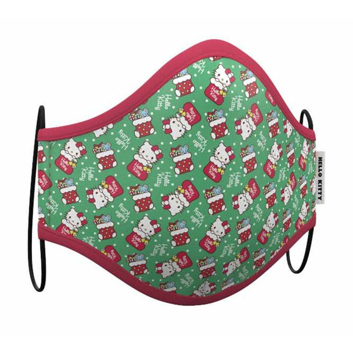 Mască igienică de pânză reutilizabilă Hello Kitty Crăciun 2 Piese Multicolor
