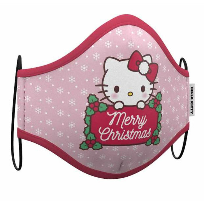 Mască igienică de pânză reutilizabilă Hello Kitty Crăciun 2 Piese Multicolor