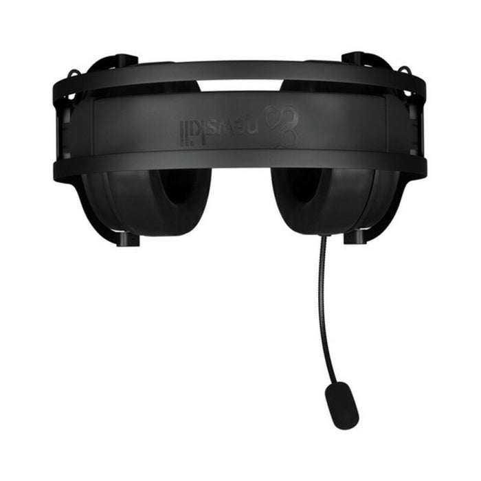 Căști cu Microfon Gaming Newskill Newskill kimera v2 LED RGB 15 mW Negru