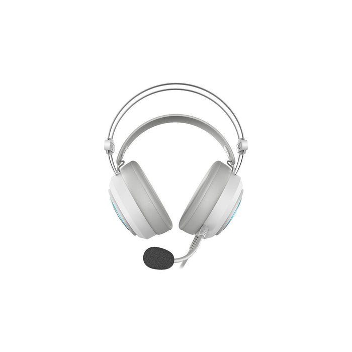 Căști cu Microfon Newskill Drakain Alb 2,4 m Multicolor Fildeș