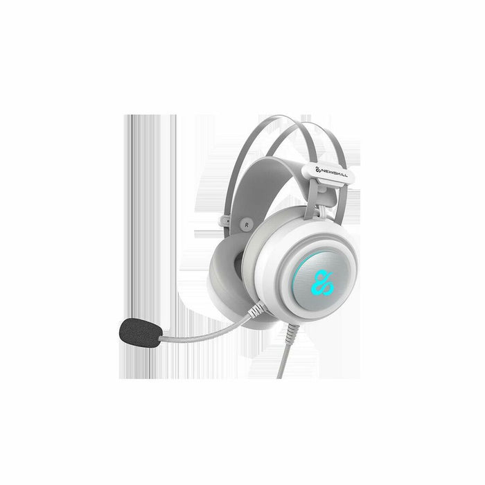 Căști cu Microfon Newskill Drakain Alb 2,4 m Multicolor Fildeș
