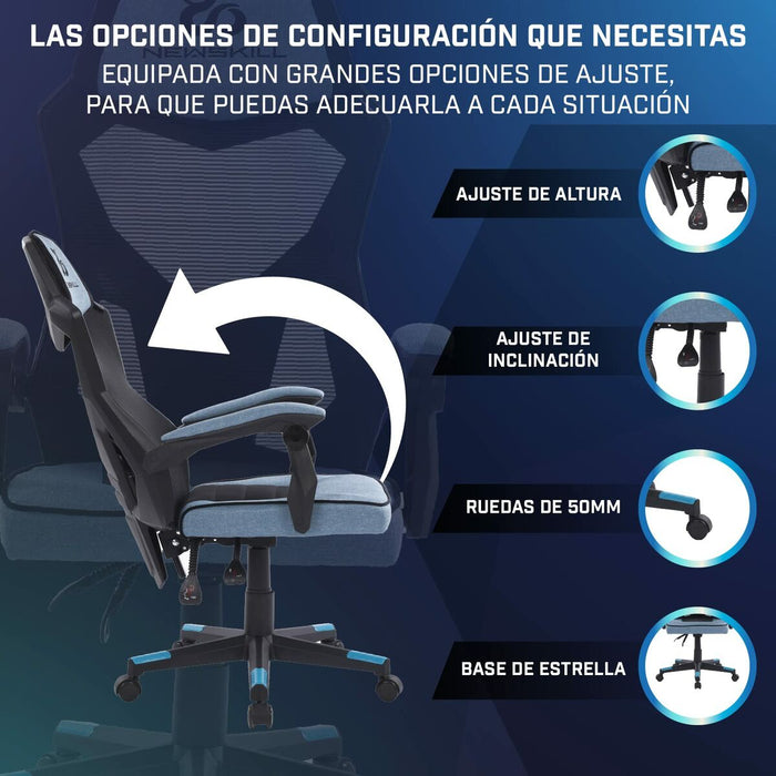 Scaun Gaming Newskill Eros Albastru