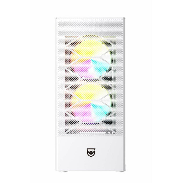 Unitate Semi-tower ATX Nfortec Caelum RGB Alb