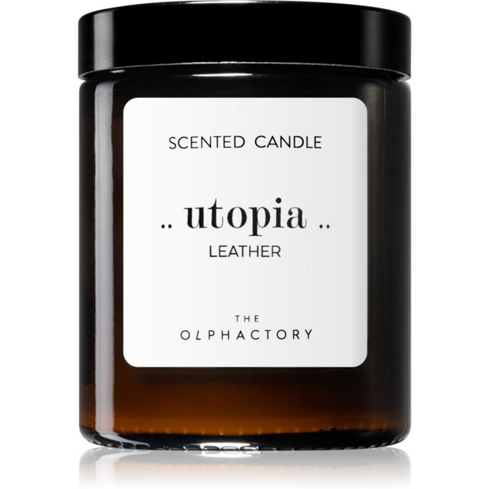 Lumânare parfumată The Olphactory Utopia Leather, 135 g