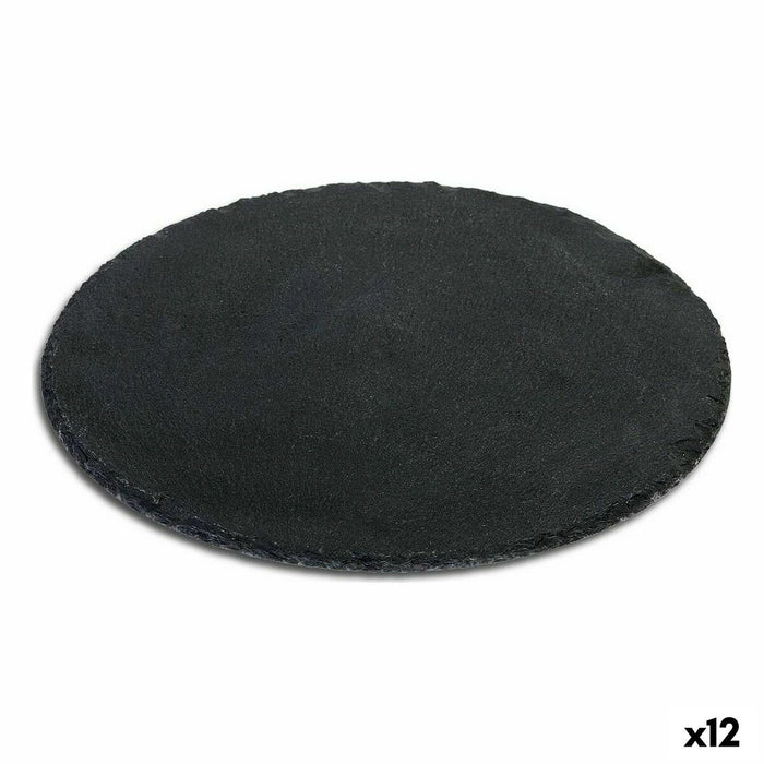Platou Plat Santa Clara Alfares Slate Ø 25 cm 6 mm (12 Unități)