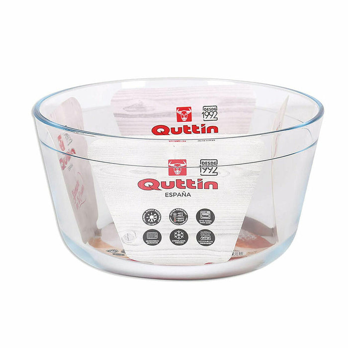 Tavă pentru Cuptor Quttin 104639 Sticlă 2,9 L (4 Unități) (21,5 cm)