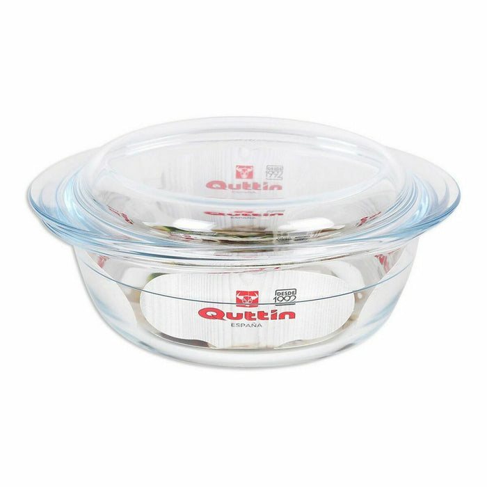 Caserolă Cu Capac Quttin Sticlă 1,1 + 0,3 L (3 Unități)