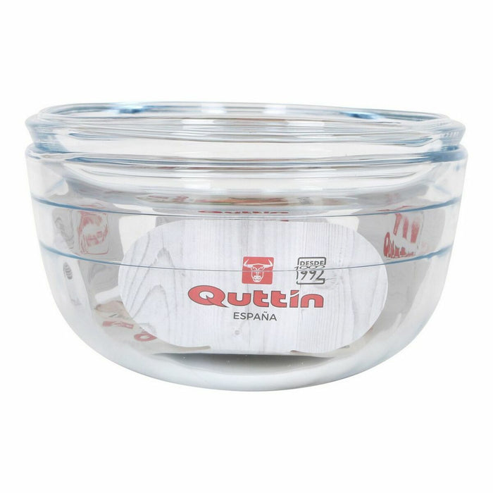 Caserolă Cu Capac Quttin 63095 Sticlă 33 x 20 x 13 cm (3L + 1L)