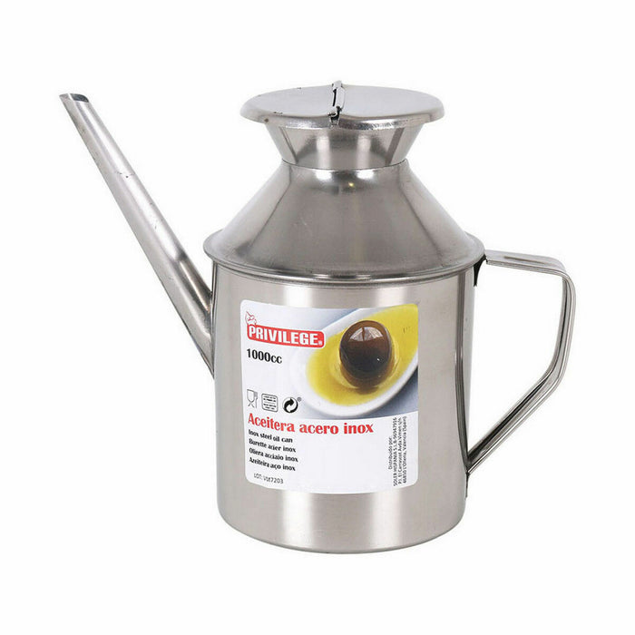 Dispenser pentru Ulei Privilege Qutin Oțel inoxidabil 1 L (12 Unități)