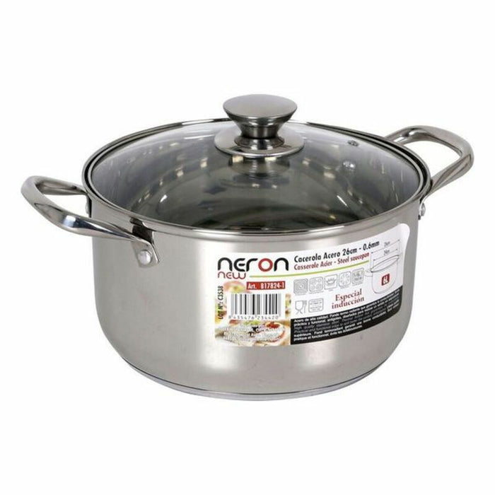 Caserolă Cu Capac Quttin New Neron Oțel Inducție