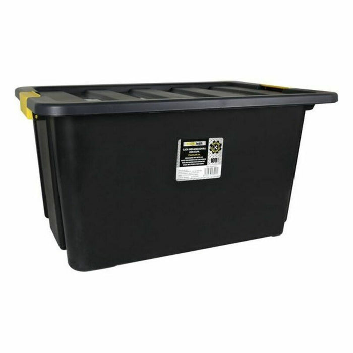 Cutie de depozitare cu capac Bricotech Brico 75 x 51 x 39 cm (3 Unități) (100 L) (75 x 51 x 39 cm)