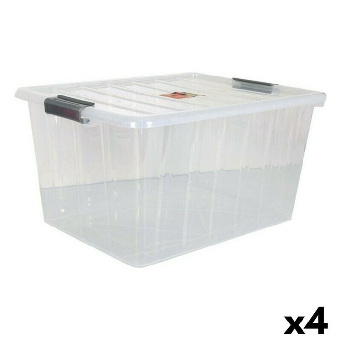 Cutie de depozitare cu capac Dem Thais 50 L 55 x 43 x 30 cm (4 Unități)